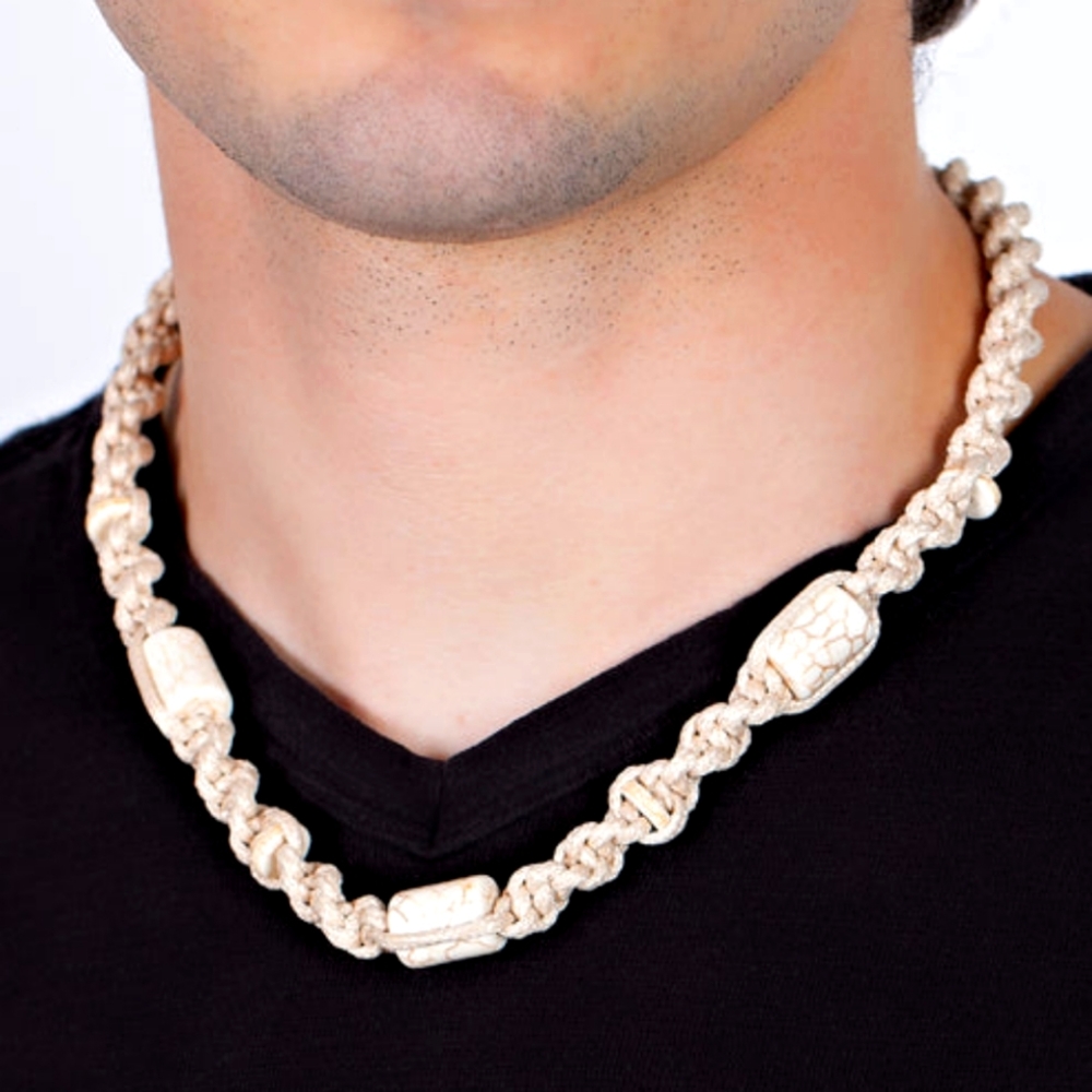 Chunky Macrame Necklace - Fashion Accessories
